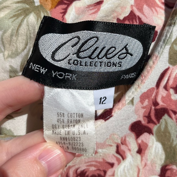 80s Floral Midi Dress - Picture 9 of 16